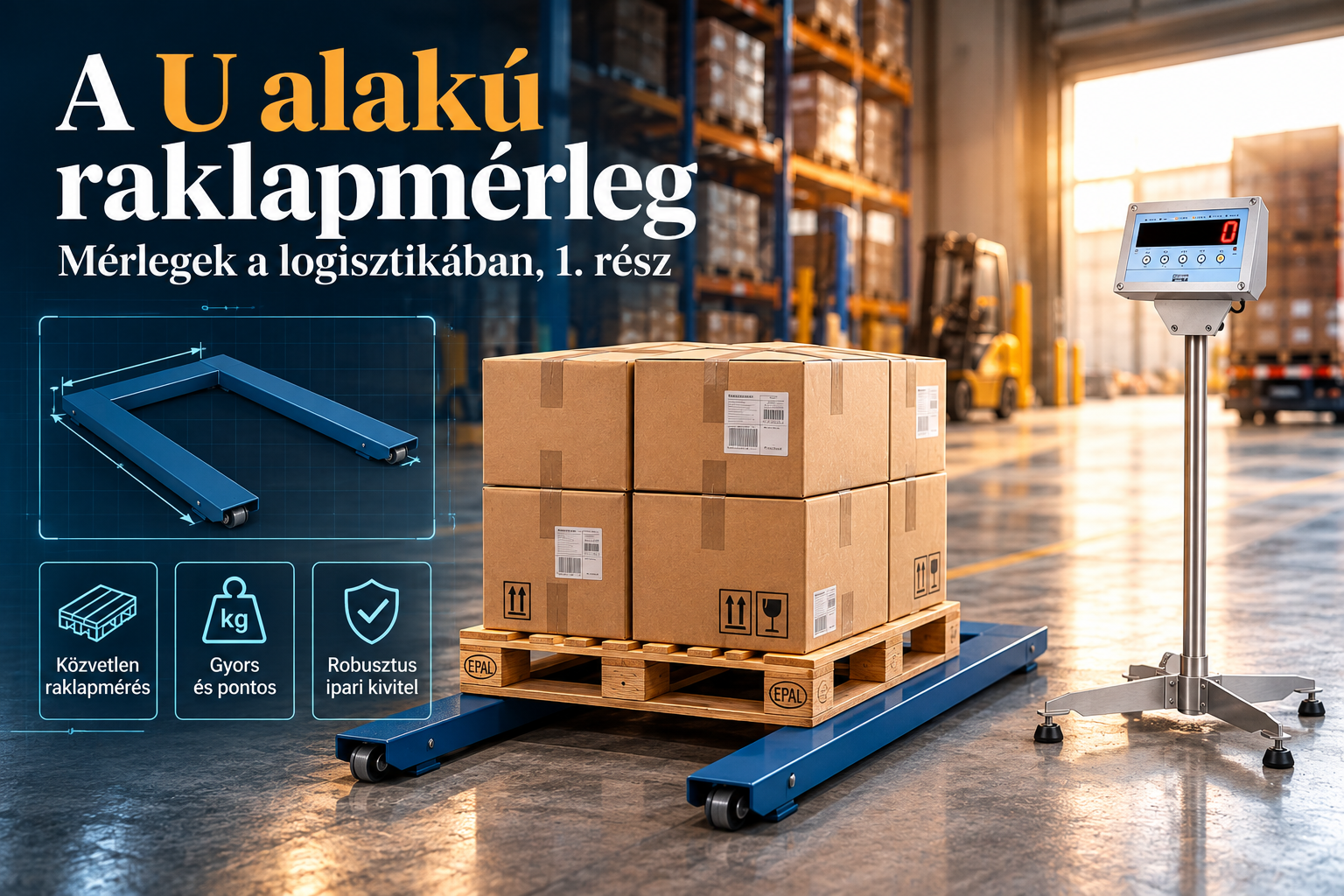 Az U alakú raklapmérleg